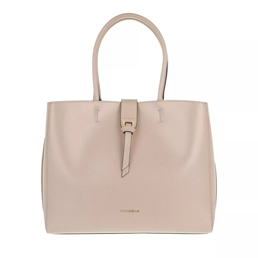 Coccinelle Alba Textured Shopper Powder Pink Shopping Bag