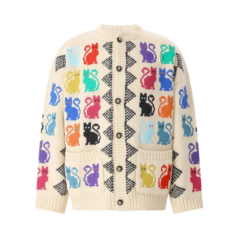 Valentino Garavani Strickjacke Strickjacke mit Muster Multicolor
