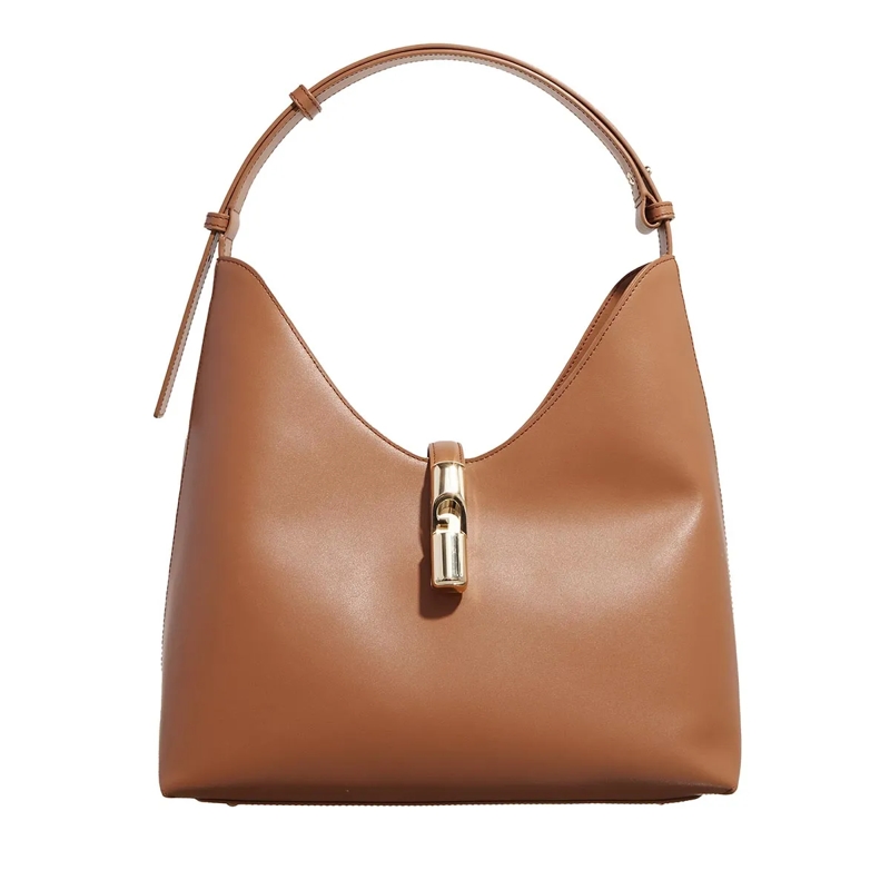 Furla Schoudertas Furla Goccia M Hobo Brandy