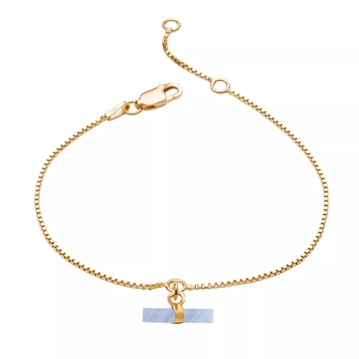 Rachel Jackson London Mini Agate T-Bar Bracelet BLUE Bracelet