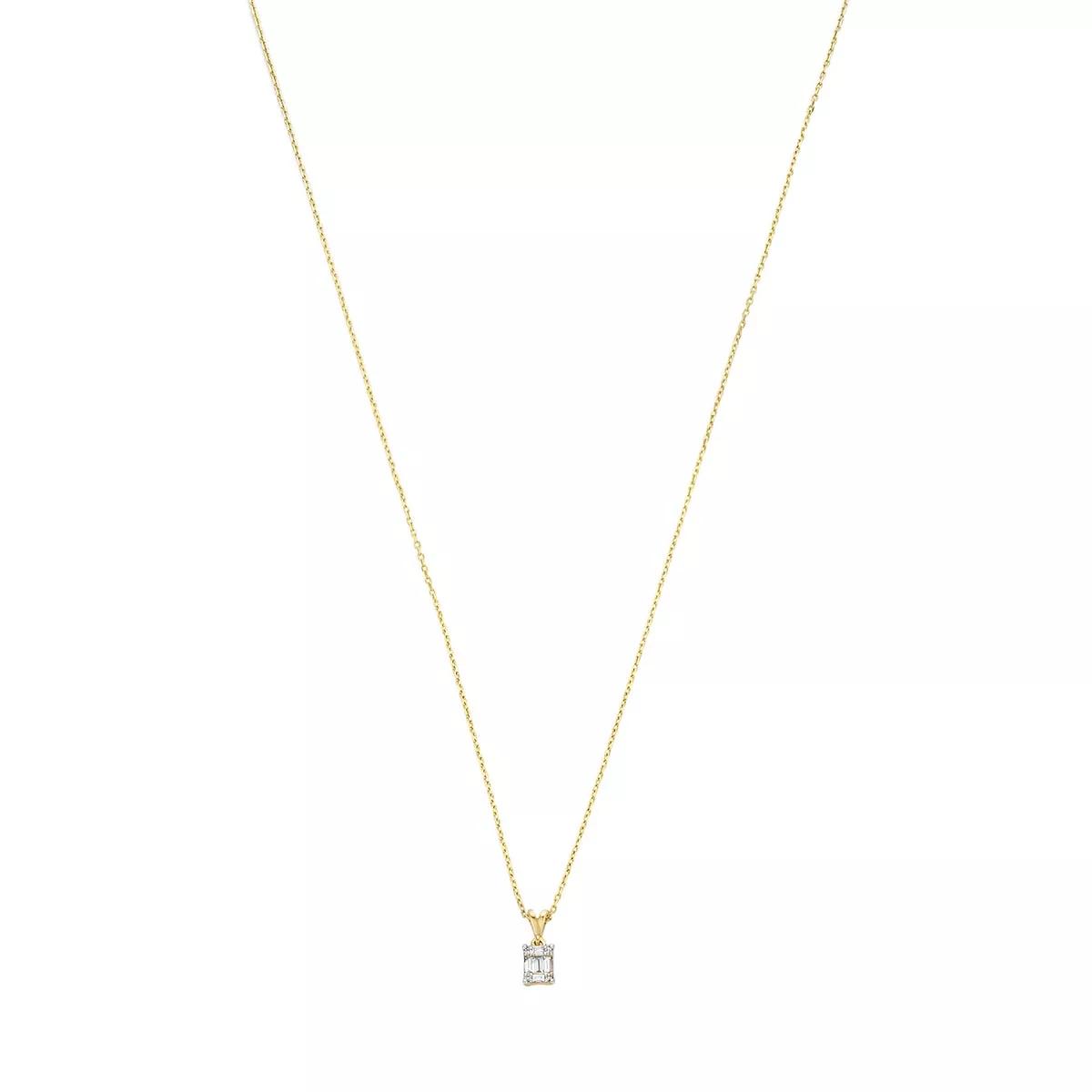 Isabel Bernard Halskette - De la Paix Maxime 14 karat necklace  diamond 0.11 - Gr. unisize - in Gold - für Damen