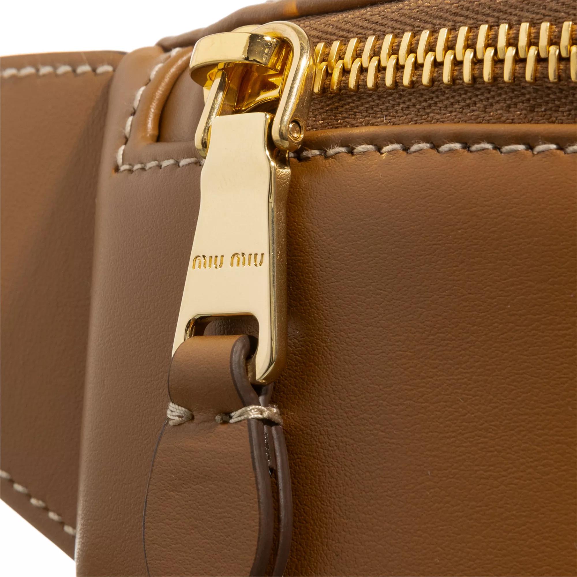 Miu Crossbody bags Logo Belt Bag in bruin