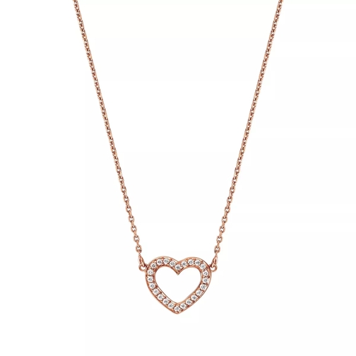 BELORO Necklace Heart Zirconia Rose-Plated Bracelet
