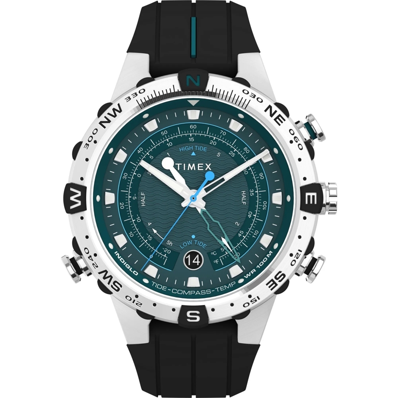 Timex Quarzuhr Quarz-Analoguhr Expedition Tide-Temp-Compass schwarz