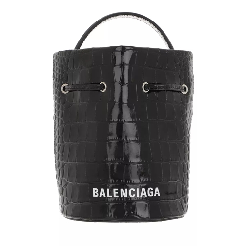 Balenciaga Everyday Drawstring Bucket Bag XS Black Buideltas