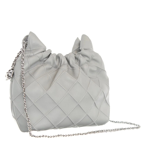 Tory Burch Hobo Bag Fleming Mini Hobo Gray (Image 2)