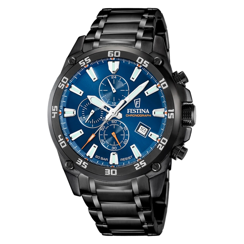 Festina Chronograph Timeless Uhr Schwarz