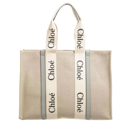 Chloé Woody Tote Bag Grey Rymlig shoppingväska