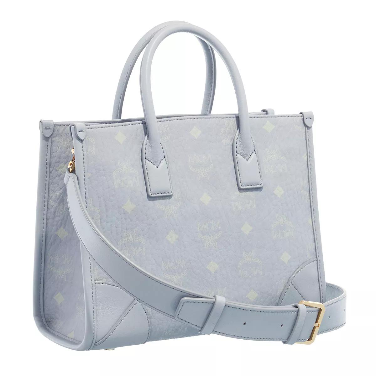 MCM Munchen Tote Small Gray Tote