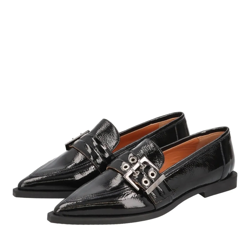 Thea Mika Slides Mokassins schwarz