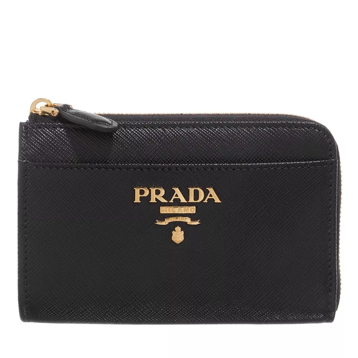 Prada Zip Around Wallet Black Zip Around Wallet