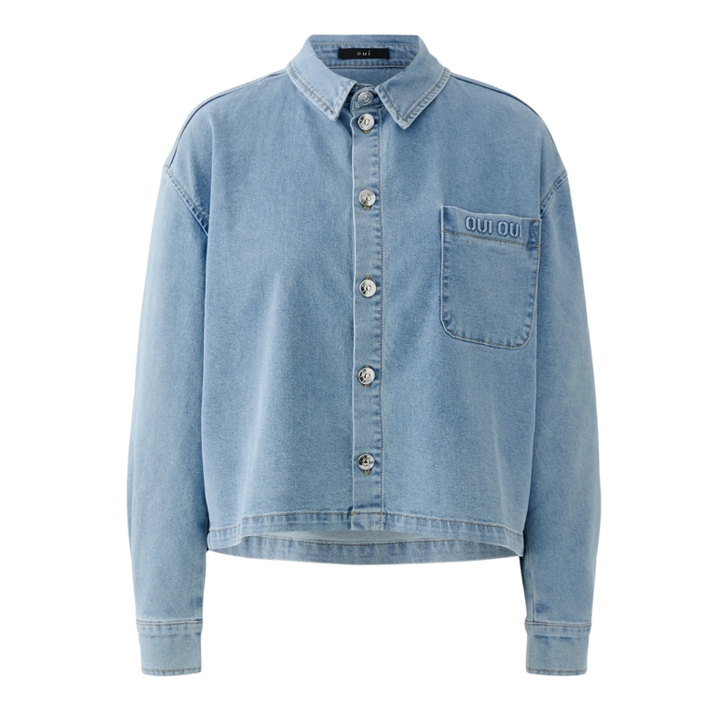 Oui Bluse Bluse blau