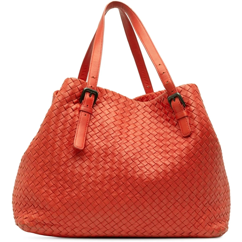Bottega Veneta Shopper Large Nappa Intrecciato Cesta Tote rot