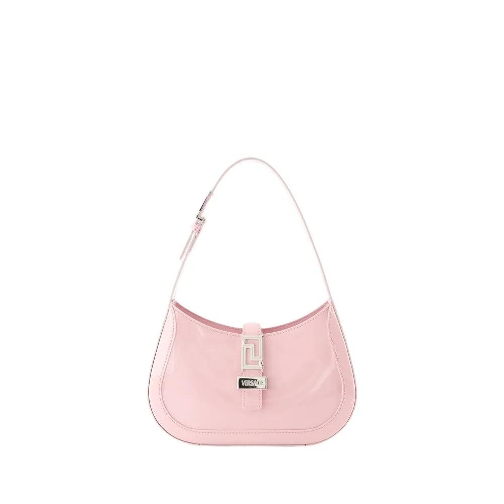 Versace Shopper - Small Hobo Shoulder Bag - Leather - Pink - Gr. unisize - in Rosa - für Damen