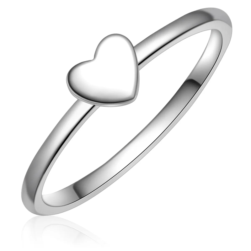 Trilani Ring Sterling Silber Ring Herz silber(Image 2)