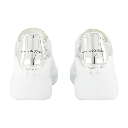 Alexander McQueen Low-Top Sneaker Chunky Sole Oversized Sneakers With Metallic Heel  White (Image 3)