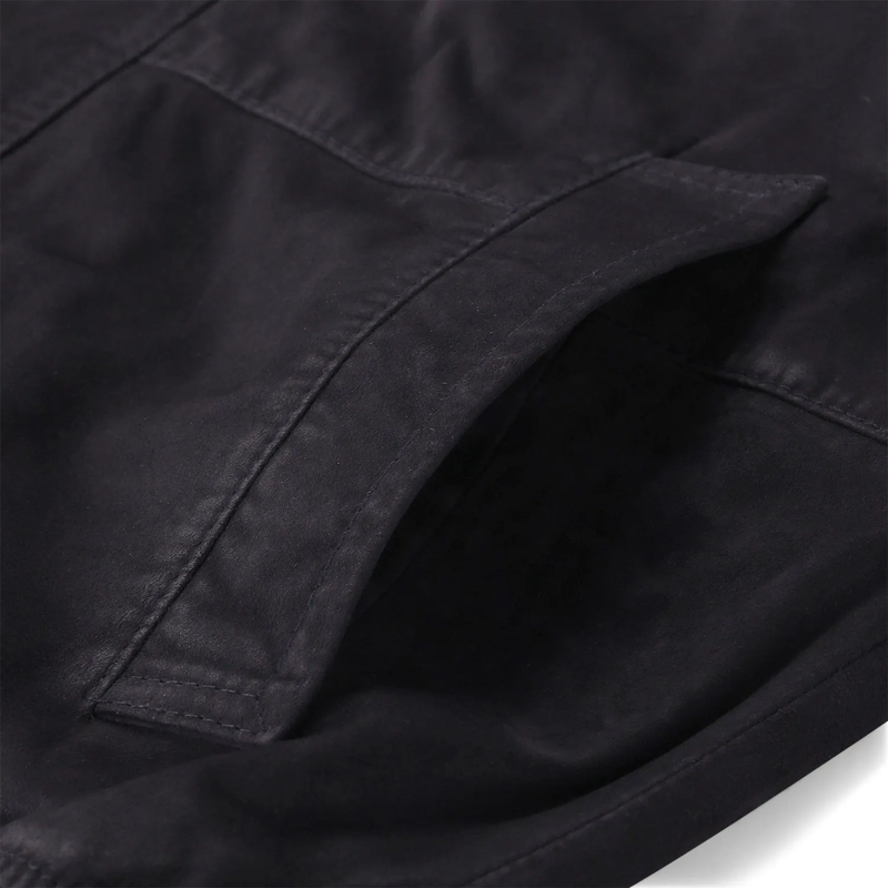 windsor. Veste de transition Jacke Paolo aus Veloursleder blau(Image 3)