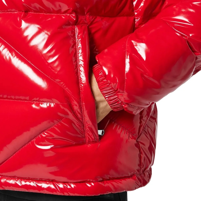 Philipp Plein Lederjacke Jacke Hexagon rot(Image 5)