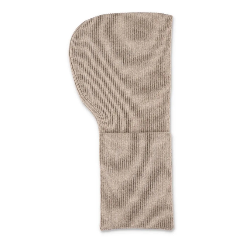 Studio Nicholson Écharpe légère Ribbed Knit Hooded Scarf Pink