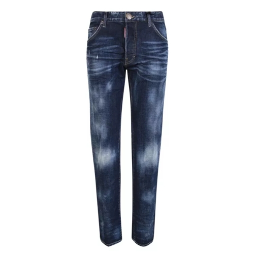 Dsquared2 Blue Faded Dark-Washed Jeans Blue Jeans