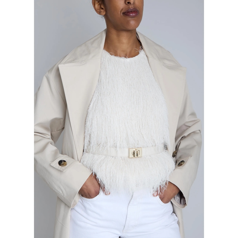 Furla Ceinture en cuir Furla 1927 Adjustable Belt H.3 Panna(Image 2)