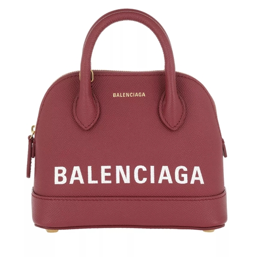 Balenciaga Villa Top Handle Bag XXS Red/White Crossbody Bag