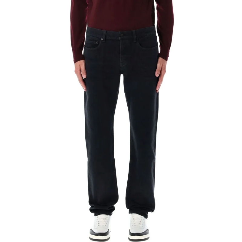 Saint Laurent Jeans Low-Rise Slim Jeans Black Black