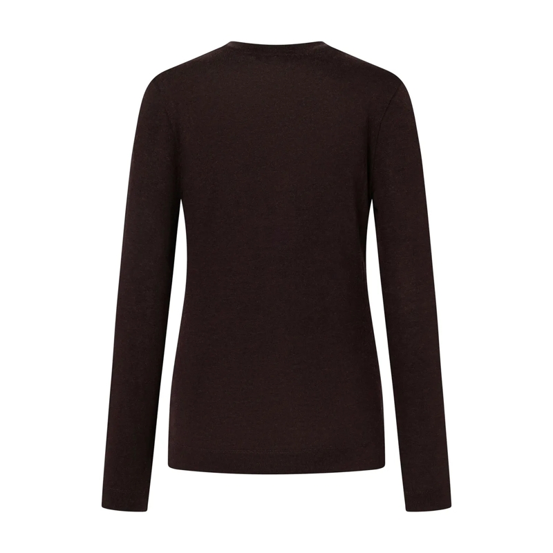 windsor. T-Shirt Leichtes Langarmshirt Braun(Image 5)