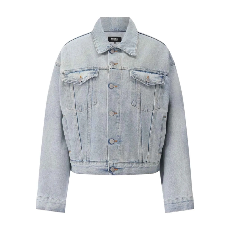 Maison Margiela Spijkerjasje Oversized Jeansjacke Hellblau