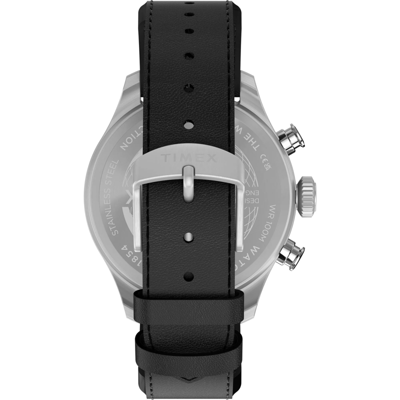 Timex Quarzuhr Quarz-Analoguhr Waterbury Ace Fly-Back Chronograph schwarz(Image 3)