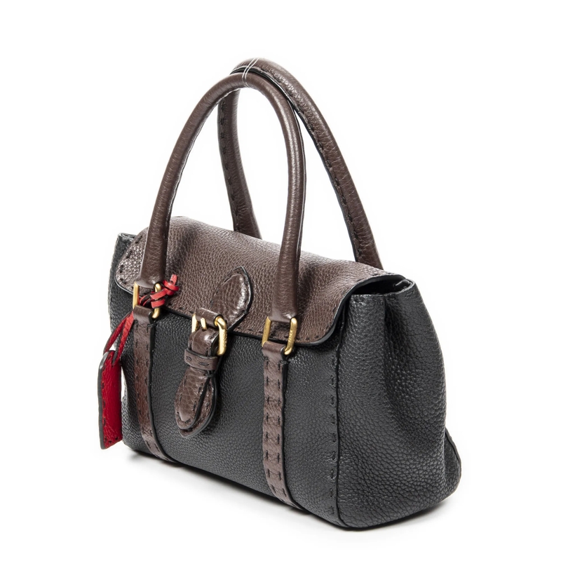 Fendi Crossbody Bag Selleria Mini Linda schwarz