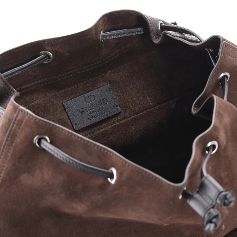 Valentino Garavani Rucksack Rucksack aus Veloursleder braun(Image 6)