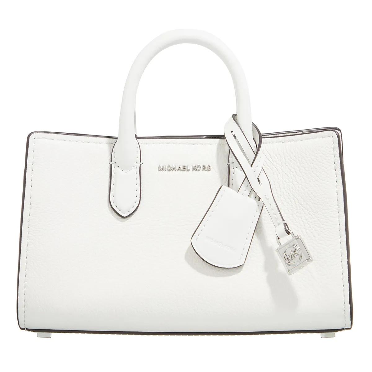 Michael kors white satchel bag hotsell