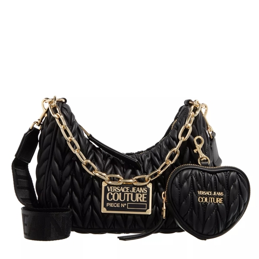 Versace Jeans Couture Quilted Bag Black Crossbody Bag