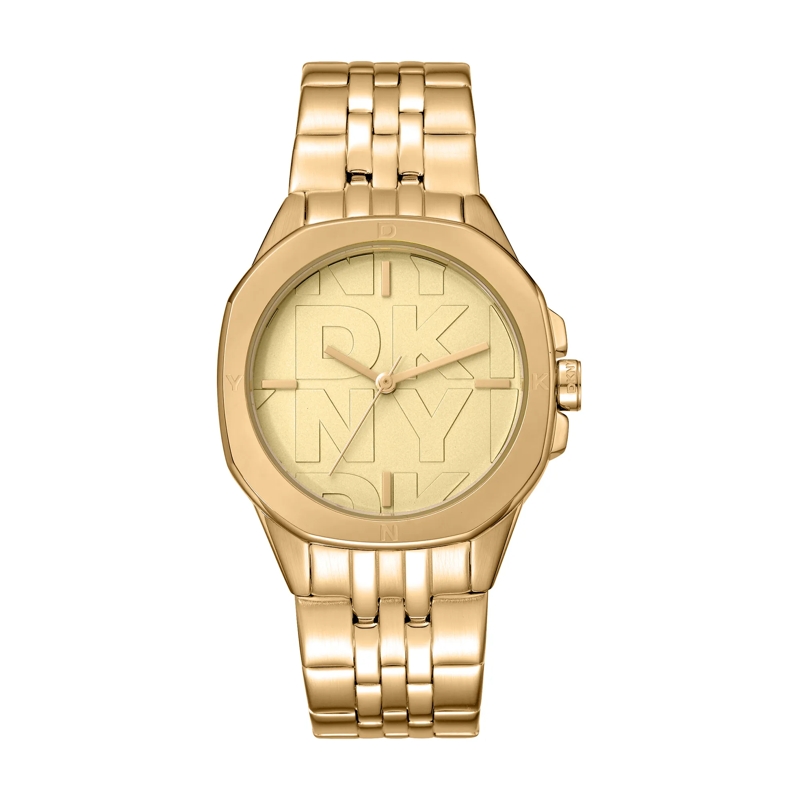 DKNY Automatikuhr Quarzuhr Brooklyn Midi gold