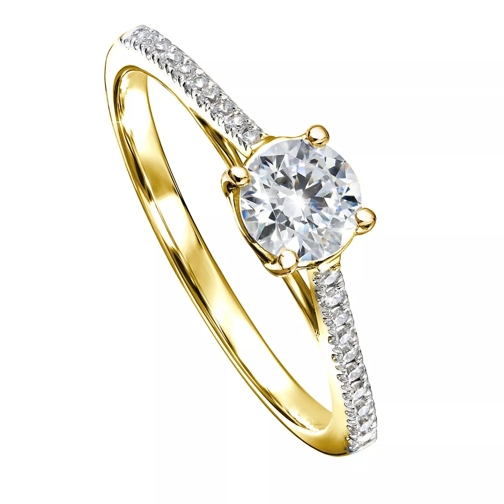 Created Brilliance The Margot Lab Grown Diamond Ring Yellow Gold Bague diamant
