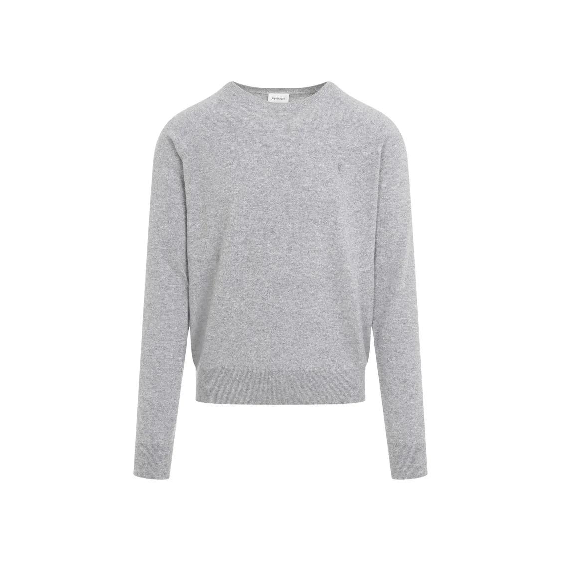 Saint Laurent - Grey Cashmere Sweater - Größe L - grau