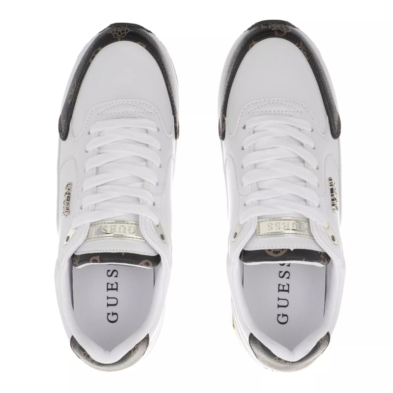 Guess Low-Top-Sneaker Moxea White Brown(Image 4)