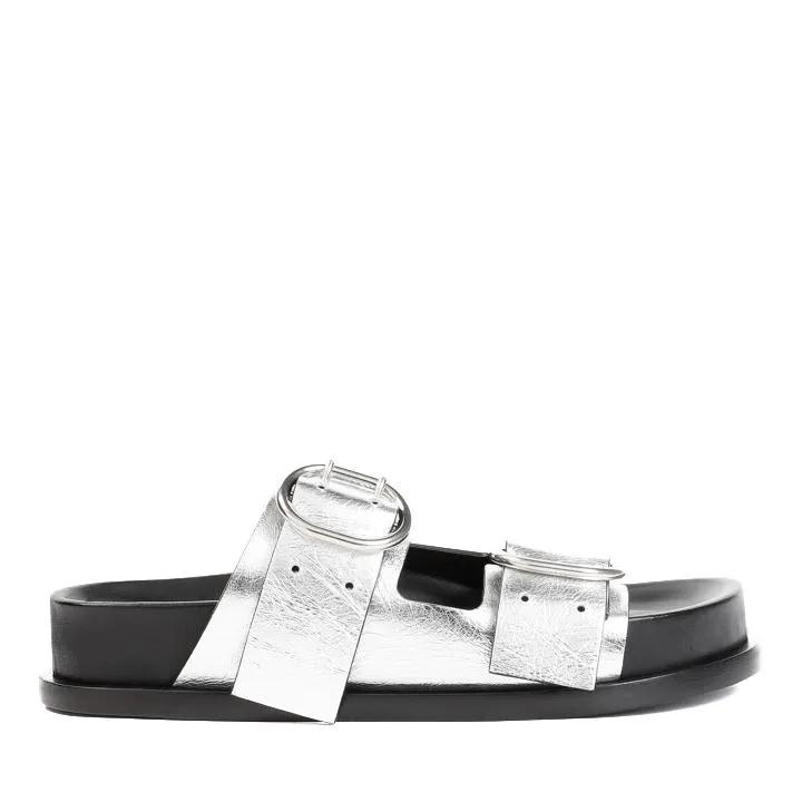 Jil Sander Sandalen & Sandaletten - Silver Moon Leather Sandals - für Damen