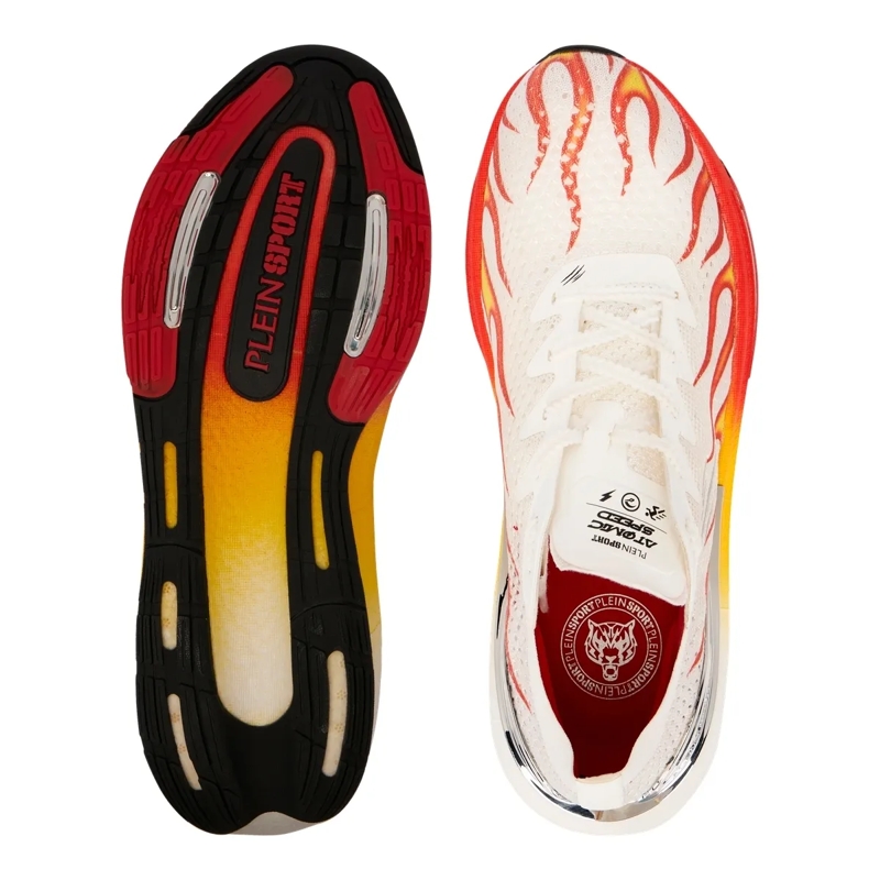Plein Sport Low-Top-Sneaker Atomic Speed Flame weiss
