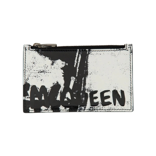 Alexander McQueen Geldbörse Card Holder With Logo White