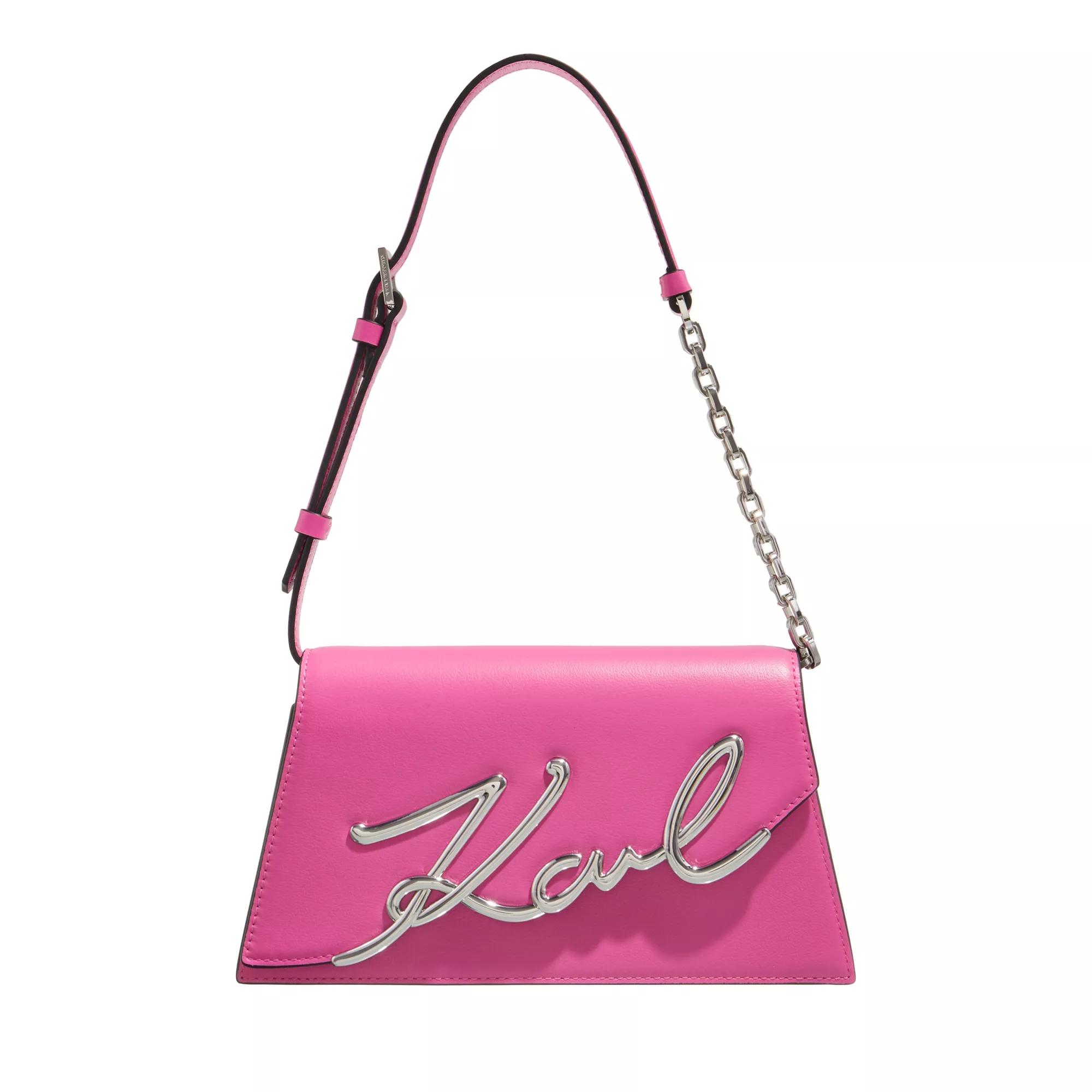 Karl Lagerfeld Crossbody Bags - K/Signature 2.0 Shoulderbag - Gr. unisize - in Rosa - für Damen