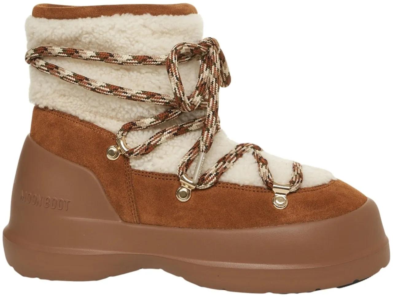 Moonboot Stiefel - Suede boots 'LUNA BOOT SHEA' - Gr. 37 (EU) - in Weiß - für Damen