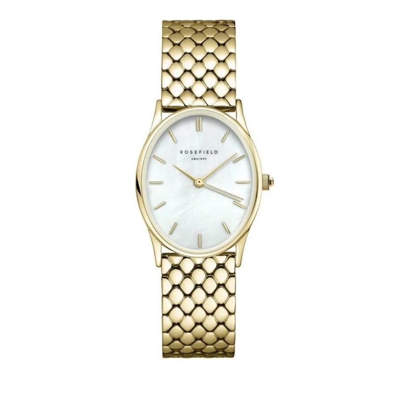 Rosefield Quarzuhr Damenuhr Oval gold
