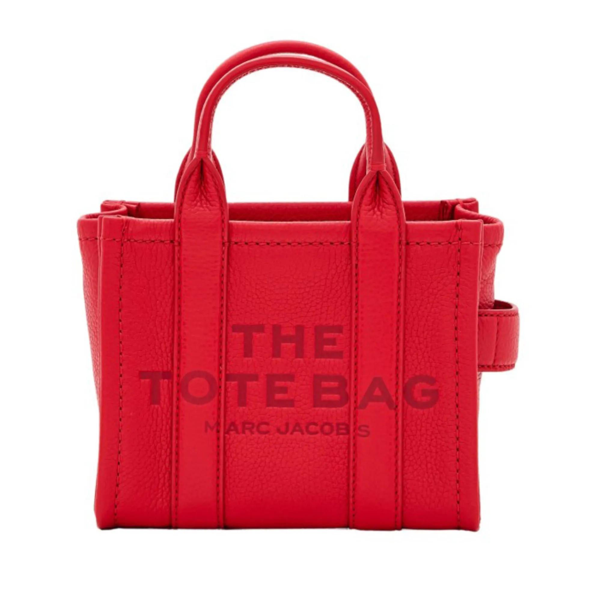 Marc jacobs mini leather logo shopper tote hotsell