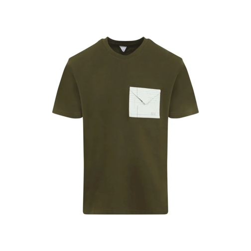 Bottega Veneta Green Cotton T-Shirt Green T-tröjor