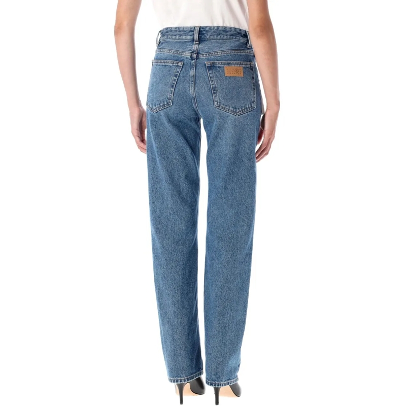MM6 Maison Margiela Jeans Reversed Front Jeans Blue
