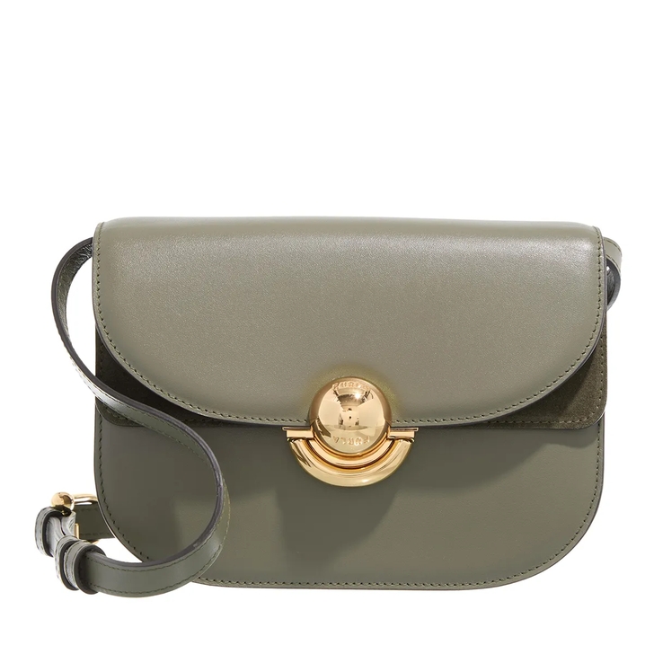 Sac Bandoulière Rond FURLA Sfera - Cuir 100%, Couleur Soil (gris), Taille S, Made In Italy