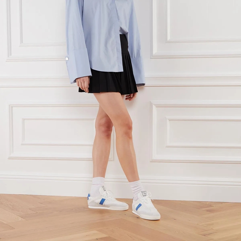 Chloé Low-Top-Sneaker Kick Sneaker White Blue(Image 2)