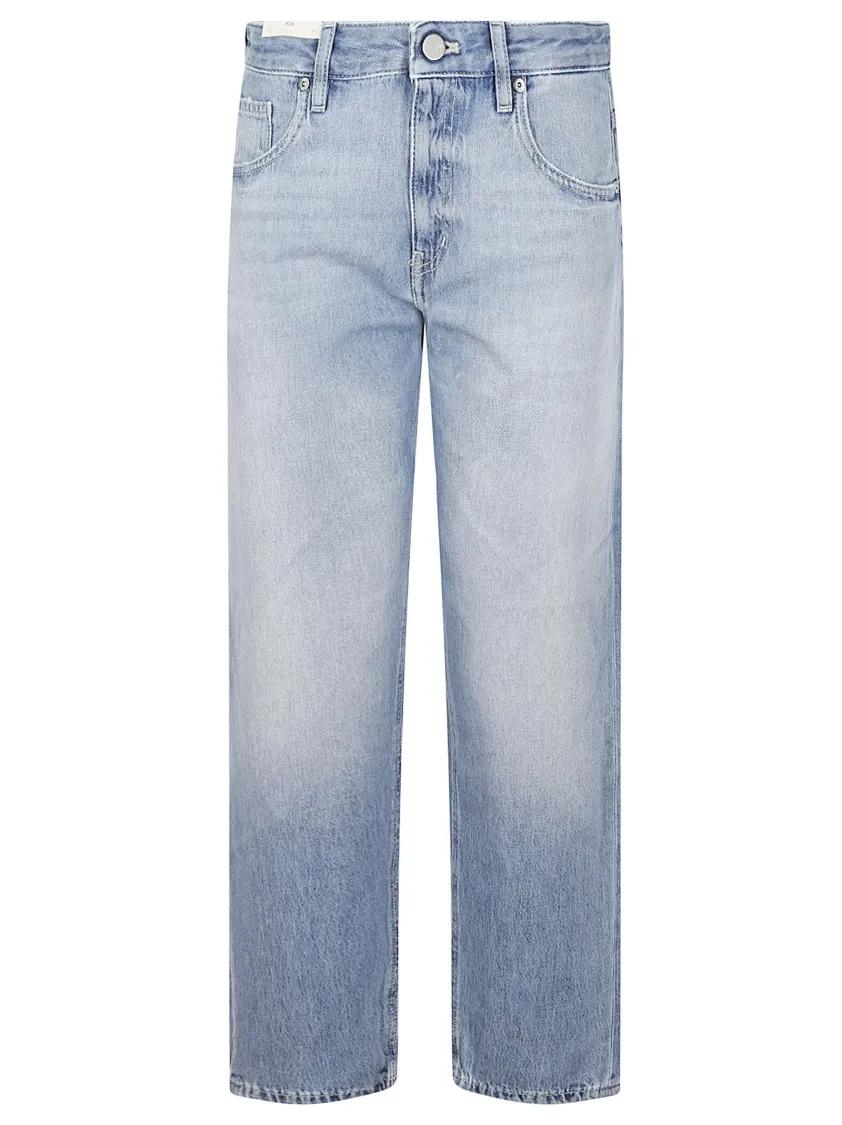 Thumbnail - Pt Torino - Tina Straight Leg Jeans In Light Wash - Größe 29 - blau
